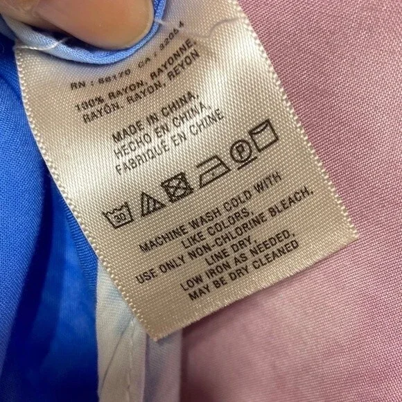 Holding Horses Tie Dye Americana Peasant Blouse M - Picture 8 of 12